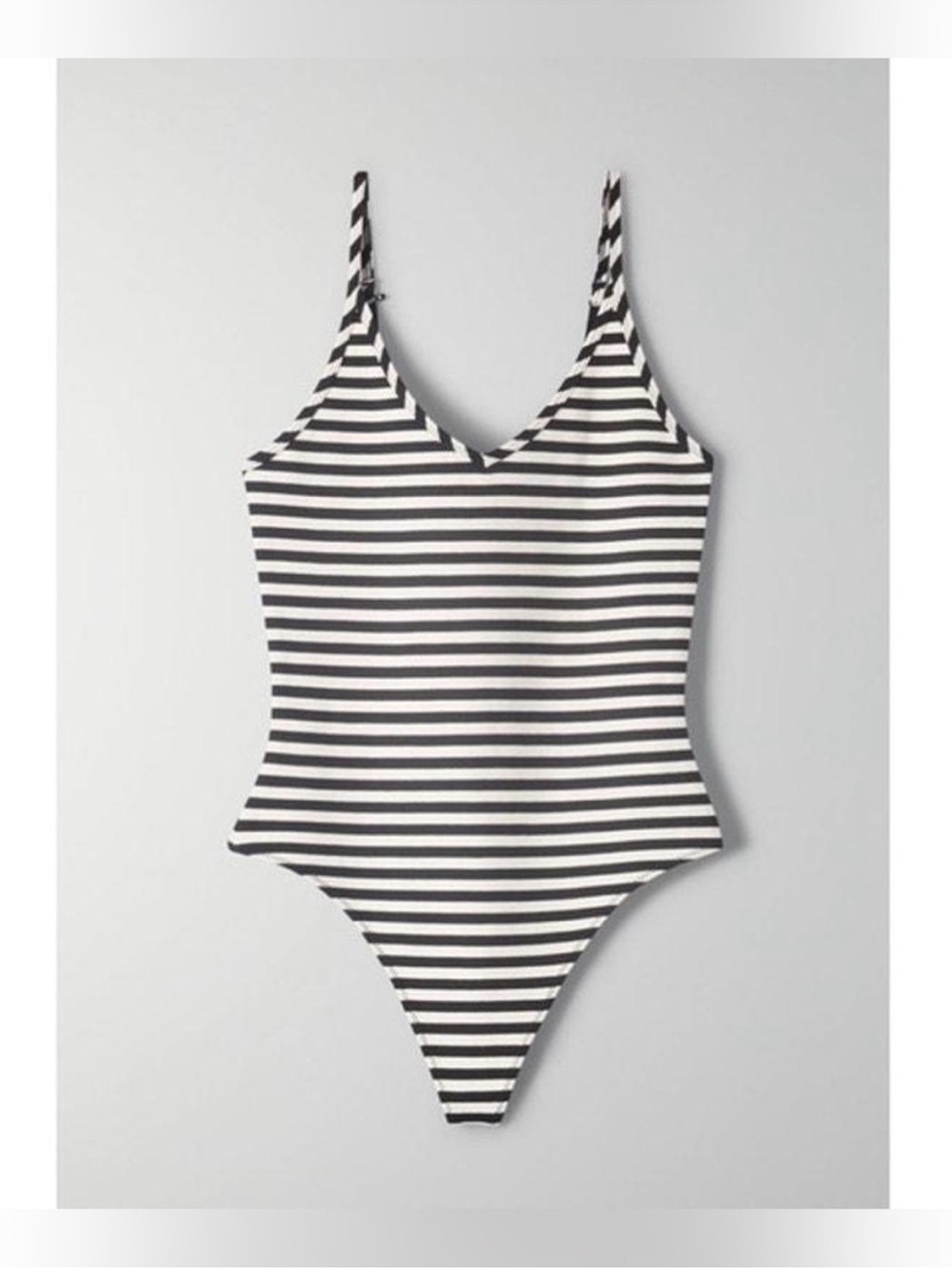 NEW Sunday Best Annie Striped Thong Bodysuit